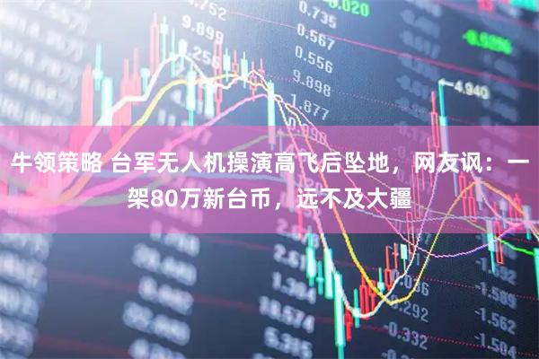 牛领策略 台军无人机操演高飞后坠地，网友讽：一架80万新台币，远不及大疆