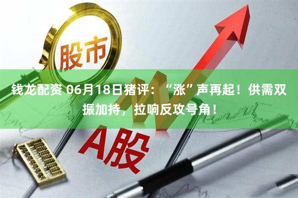 钱龙配资 06月18日猪评：“涨”声再起！供需双振加持，拉响反攻号角！